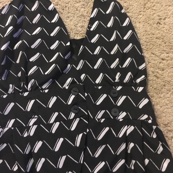 BCBG Black and White Romper - Picture 2 of 4